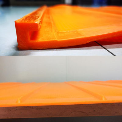 Painéis de tela de uretano de alto desempenho laranja para processamento de areia de sílica