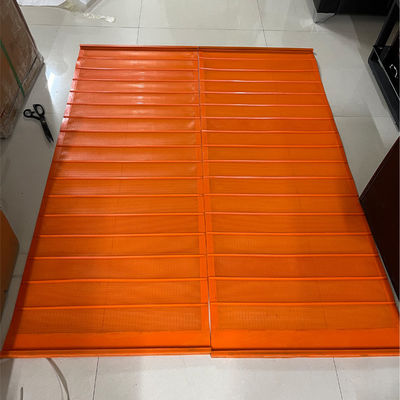 Tapete de tela PU vermelho 5,0 mm para agregado grosso