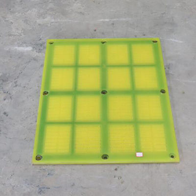 Painéis de tela de poliuretano linear vibrante PU Placa de peneira de minério de silício