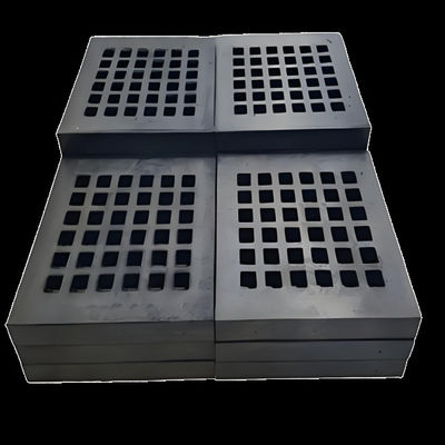 Painel de tela de borracha de espessura 40 mm de cor preta durável para telas vibrantes de mineração