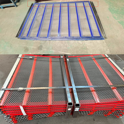 Tecido 610*610 Retalho de Ecrã Autolimpador com ranhuras Anti-obstrução Para Equipamento de Mineração