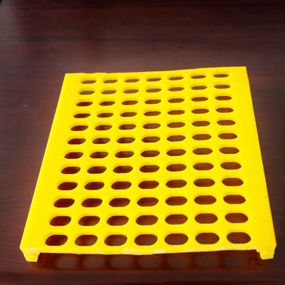 Painel de peneiramento de flip-flop PU importado, abertura de 10 mm, para escória seca
