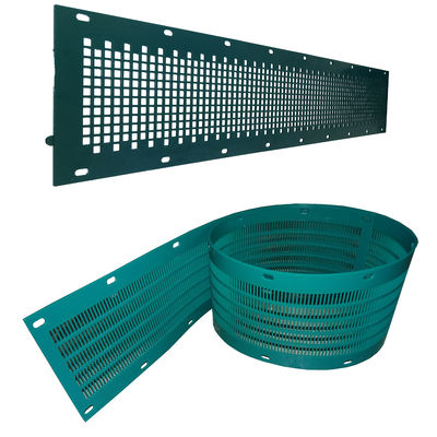 Tela basculante de PU resistente ao desgaste de 1,25m para separação de pó químico