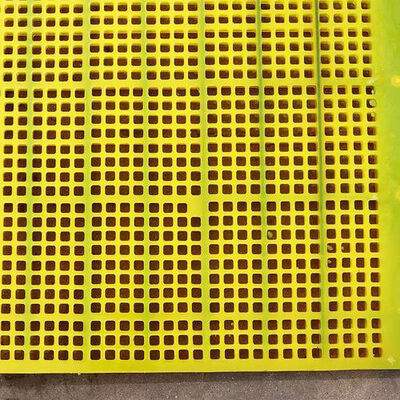 Painéis de tela de poliuretano aberto WS 85, resistentes ao desgaste, 600x600mm, instalação de parafusos para desidratação de cobre