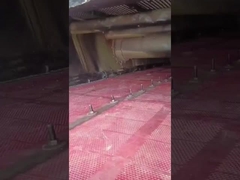 Painel de Tela de Borracha Vermelho-Preto